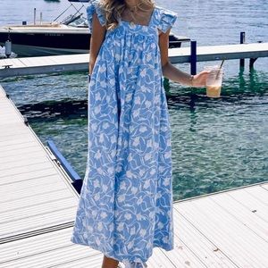 Target dress- blue and white